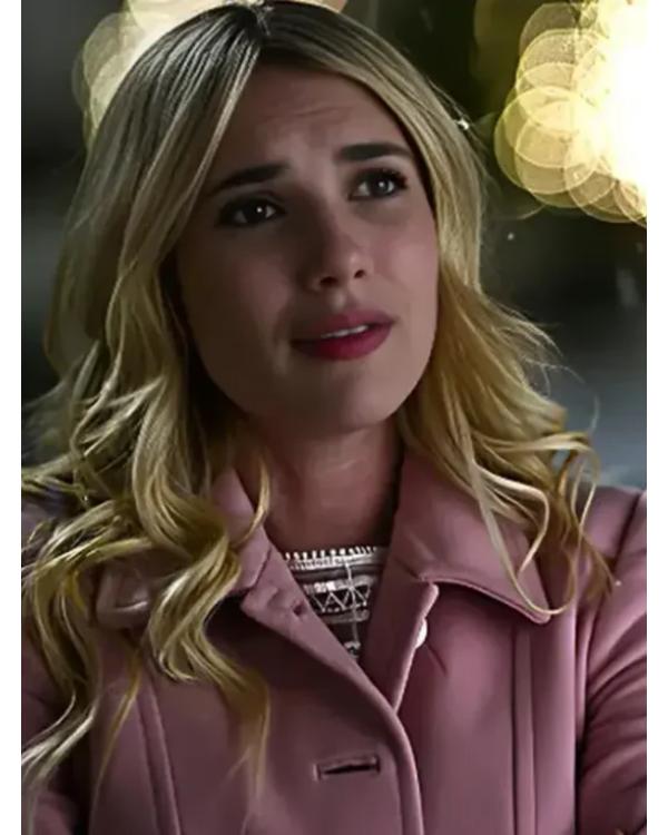 Emma Roberts About Fate Pink Coat