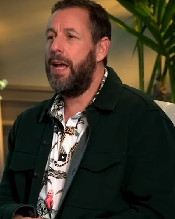Entertainment Tonight Adam Sandler White Printed Shirt