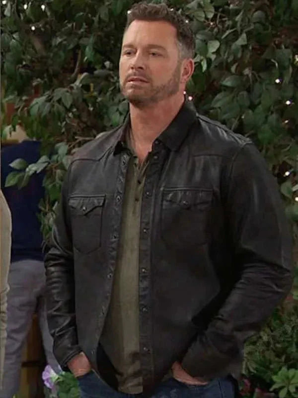 Eric Martsolf Days of Our Lives Leather Jacket Clanton Jacket