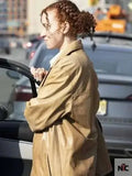 Erin Kellyman Eleanor the Great 2025 Brown Coat Clanton Jacket