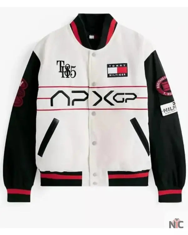 F1 Movie Damson Idris x APXGP Racing Varsity Jacket Clanton Jacket