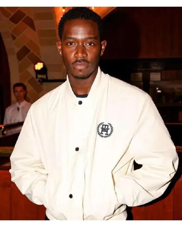 F1 The Movie Damson Idris White Bomber Jacket