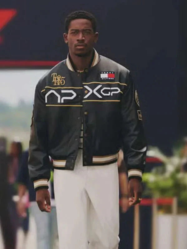F1 Movie Damson Idris APXGP Varsity Jacket Clanton Jacket