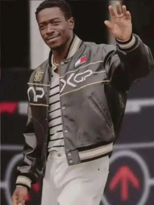 F1 Movie Damson Idris APXGP Varsity Jacket Clanton Jacket