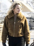 FBI Most Wanted Nina Chase Shearling Bomber Jacket