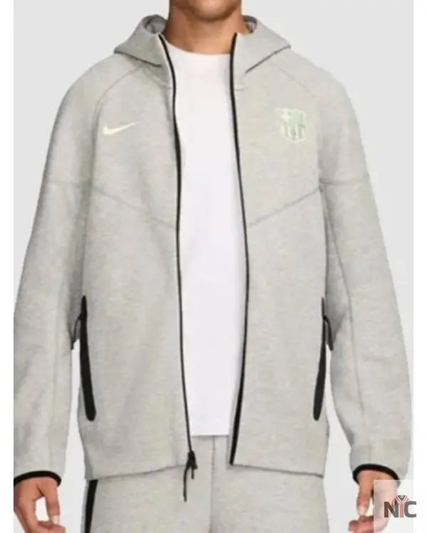 FC Barcelona Tech Fleece Hoodie Clanton Jacket