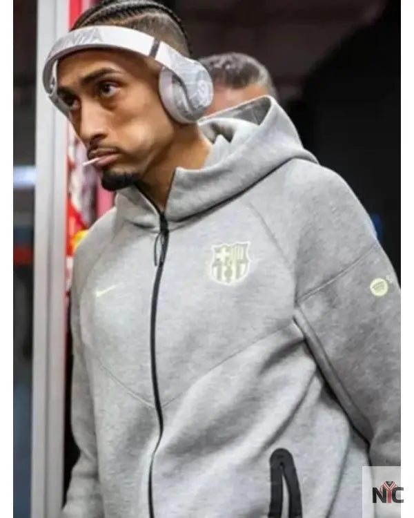 FC Barcelona Tech Fleece Hoodie Clanton Jacket
