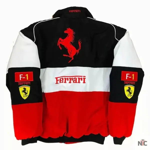 Ferrari F1 90s Vintage Racing Bomber Jacket Clanton Jacket
