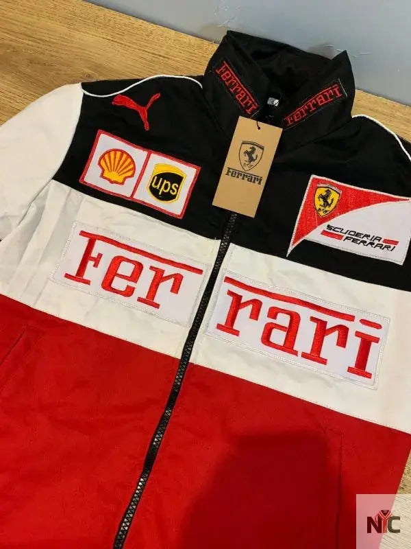 Ferrari F1 90s Vintage Racing Bomber Jacket Clanton Jacket