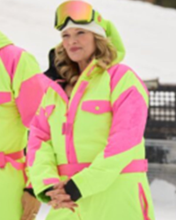 Finding Mr Christmas S02 Melissa Peterman Yellow Ski Suit