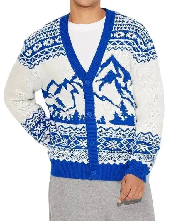 Finding Mr Christmas S02 V-Neck Mountain Cardigan