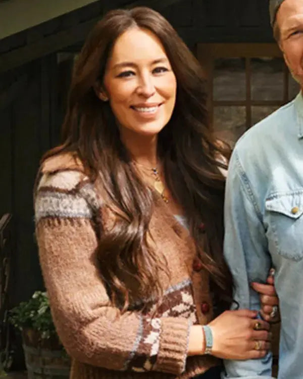 Fixer Upper Colorado Mountain House S01 Joanna Gaines Brown Cardigan