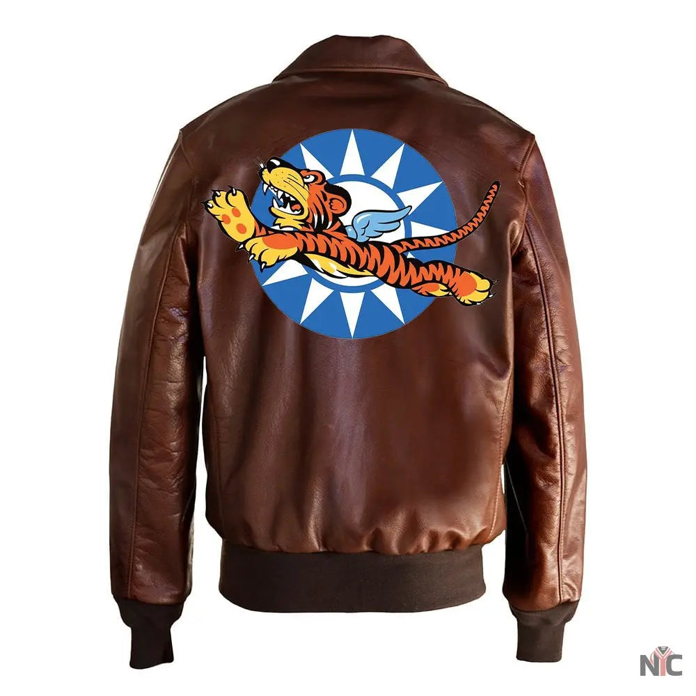 Flying Tigers Jet Nose Art A2 Jacket Clanton Jacket