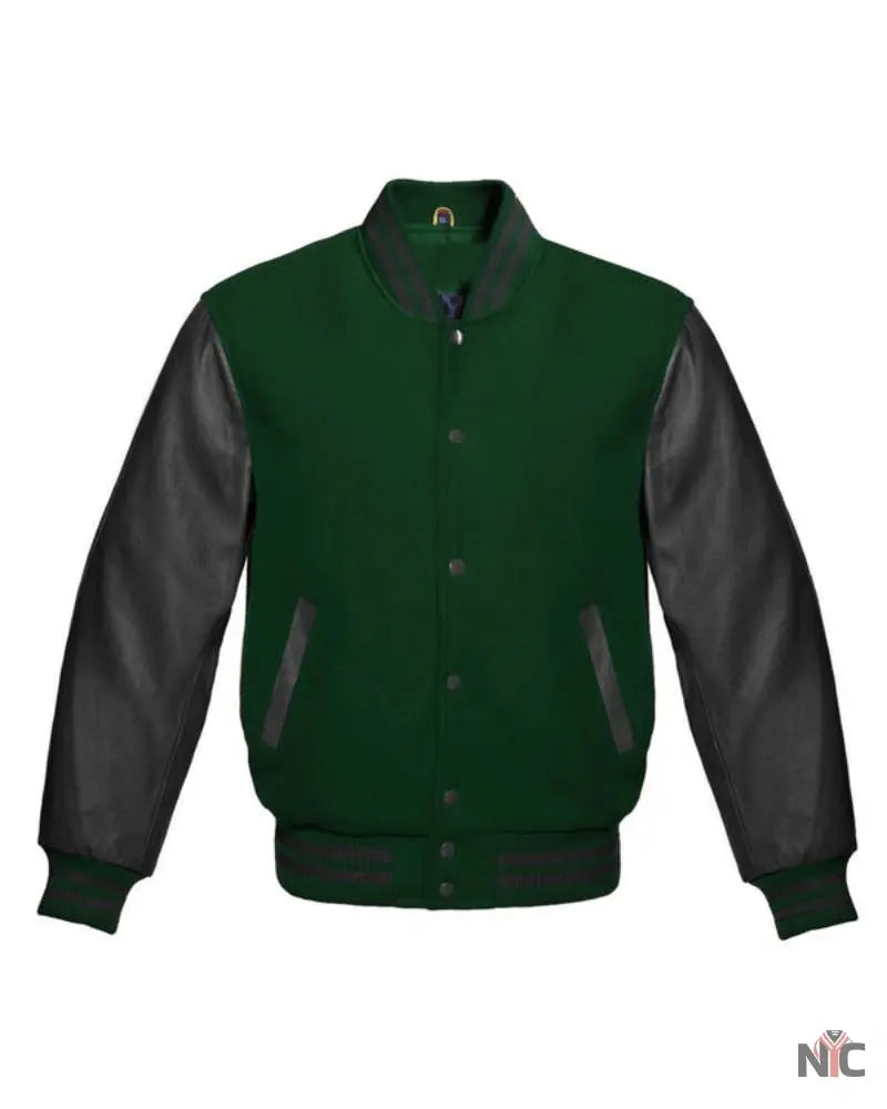Forest Green Varsity Jacket Clanton Jacket