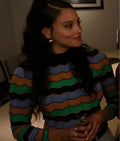 Found S02 Gabrielle Walsh Multi Striped Sweater