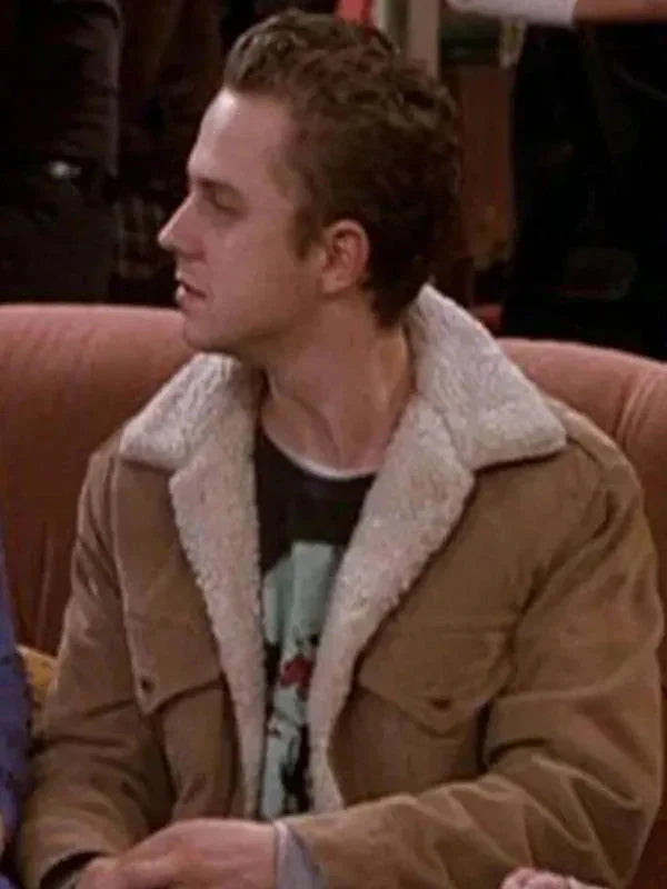 Friends S04 Frank Buffay Jr Brown Shearling Jacket Clanton Jacket