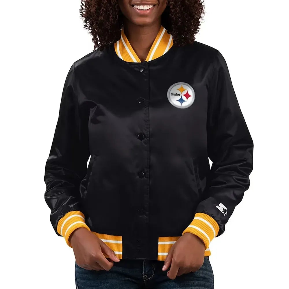 Full Count Pittsburgh Steelers Satin Jacket