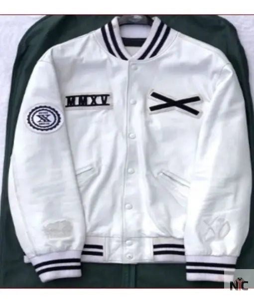 Future XO Varsity White Jacket Clanton Jacket