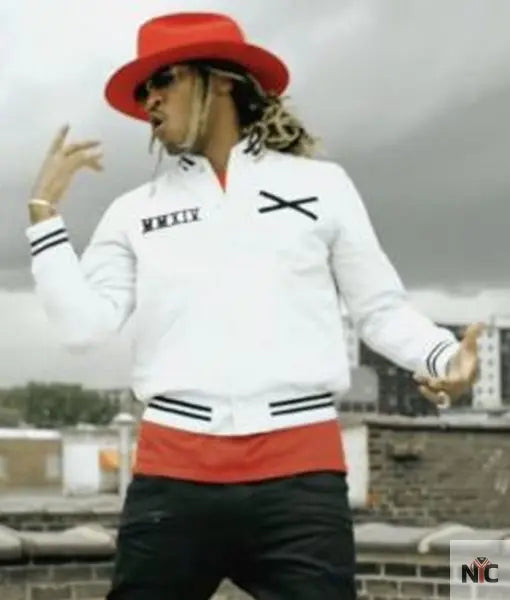 Future XO Varsity White Jacket Clanton Jacket