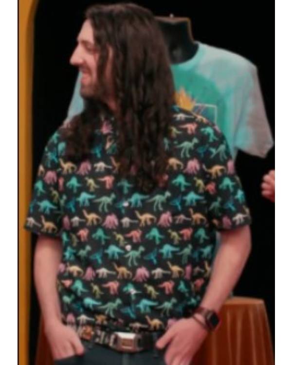Game Changer Dinosaur Print Shirt Clanton Jacket