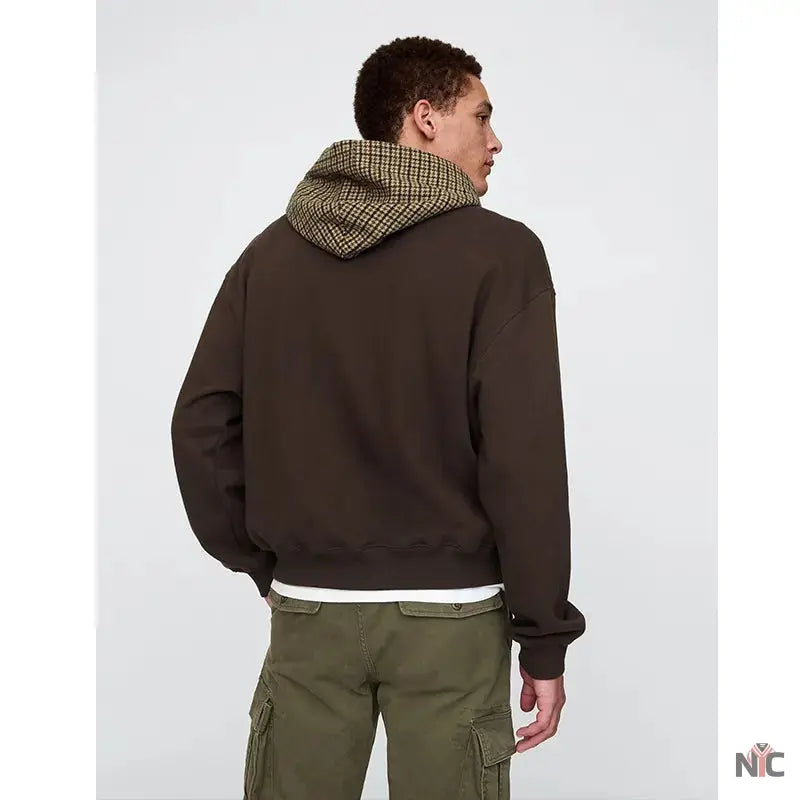 Gap Houndstooth Logo Hoodie Clanton Jacket