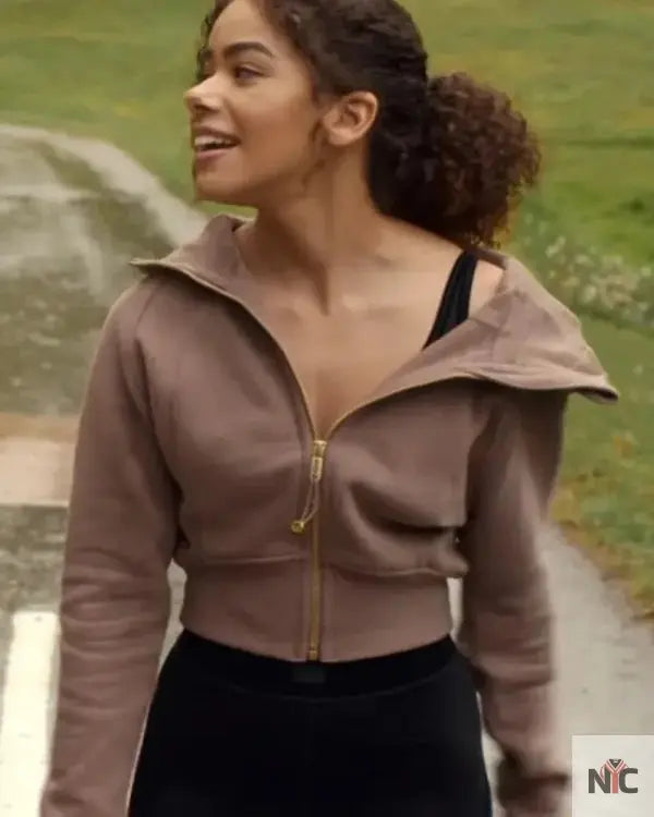 Ginny & Georgia Ginny Miller Brown Hoodie Clanton Jacket