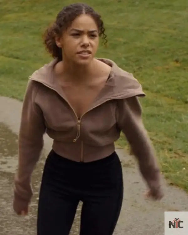 Ginny and Georgia Ginny Miller Brown Hoodie Clanton Jacket