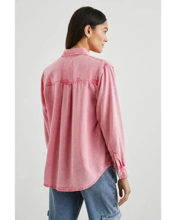 Girl Meets Farm S15 Molly Yeh Pink Denim Shirt
