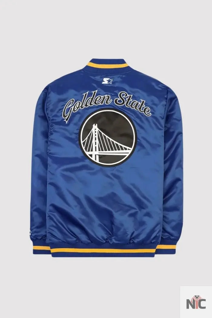 Golden State Warriors Blue Exclusive Varsity Jacket Clanton Jacket