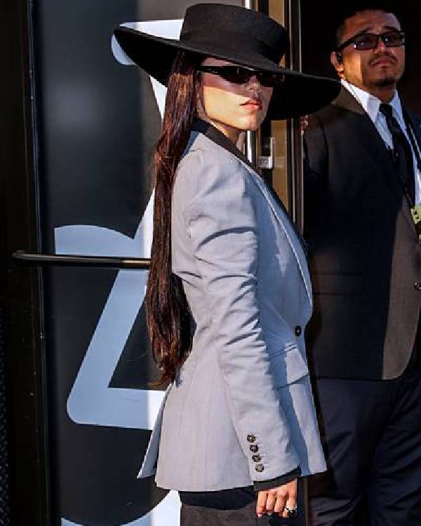 Good Morning America Jenna Ortega Blue Blazer Clanton Jacket