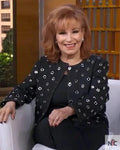 Good Morning America Joy Behar Black Grommet Jacket Clanton Jacket