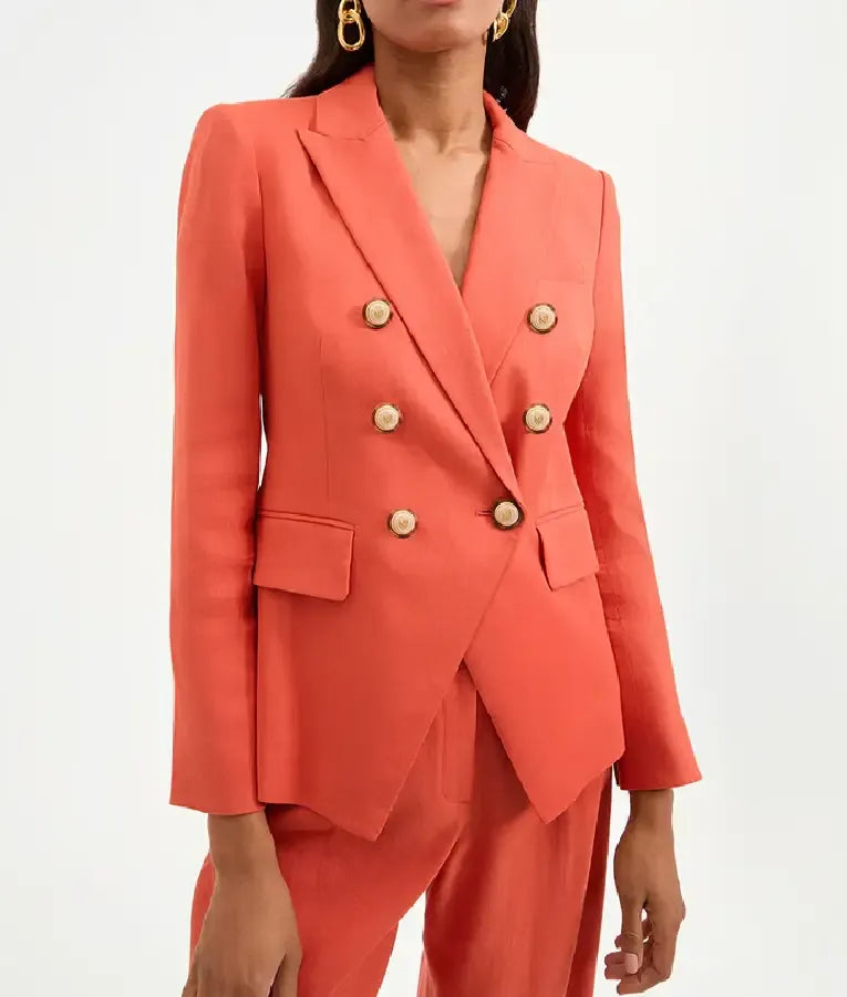 Good Morning America 2025 Mary Bruce Double Breasted Blazer