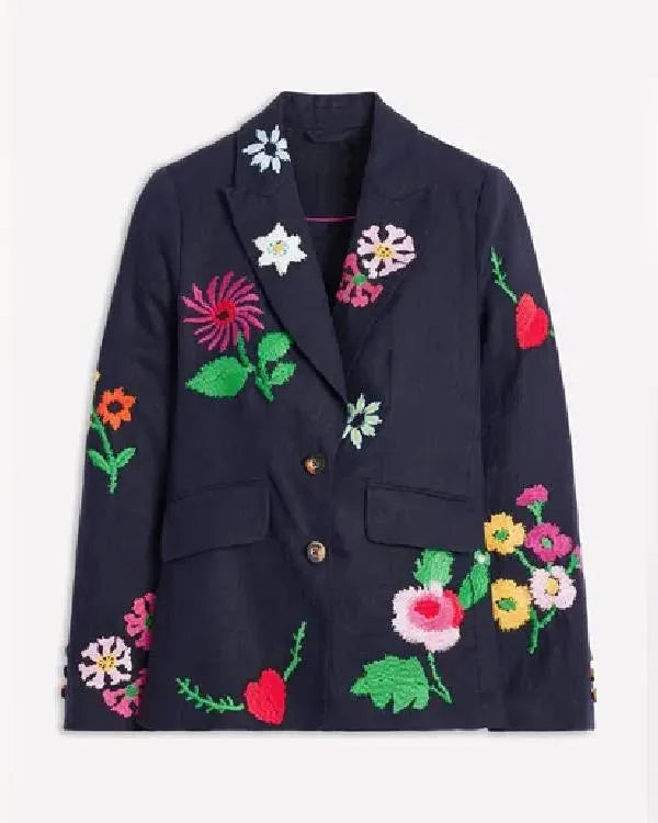 Great British Bake Off Prue Leith Floral Print Blazer
