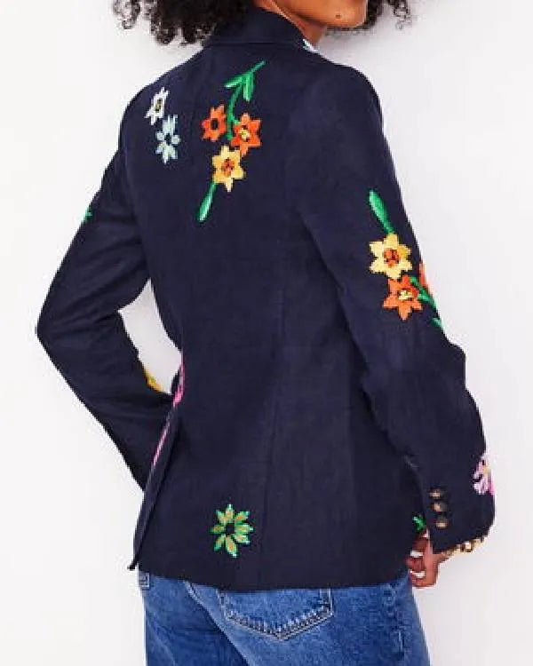 Great British Bake Off Prue Leith Floral Print Blazer