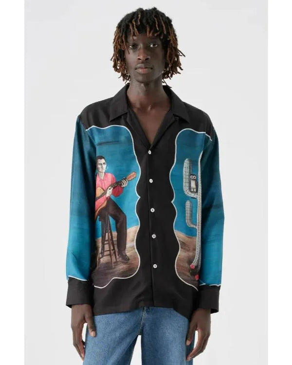 Great British Bake Off S16 Noel Fielding Cactus Print Shirt