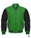 Green And Black Varsity Letterman Jacket Clanton Jacket