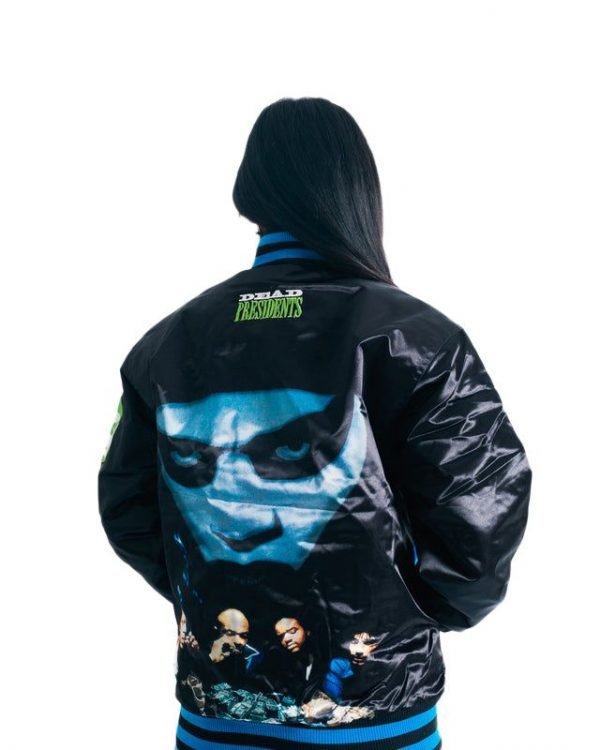 Headgear Classic Black/Green Dead Presidents Satin Jacket Clanton Jacket