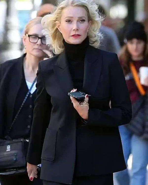 Gwyneth Paltrow Marty Supreme 2025 Black Blazer