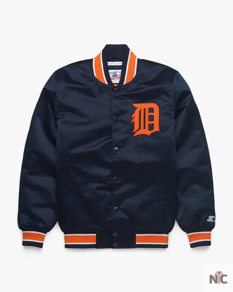 HOMAGE X Starter Tigers Heavyweight Satin Jacket Clanton Jacket