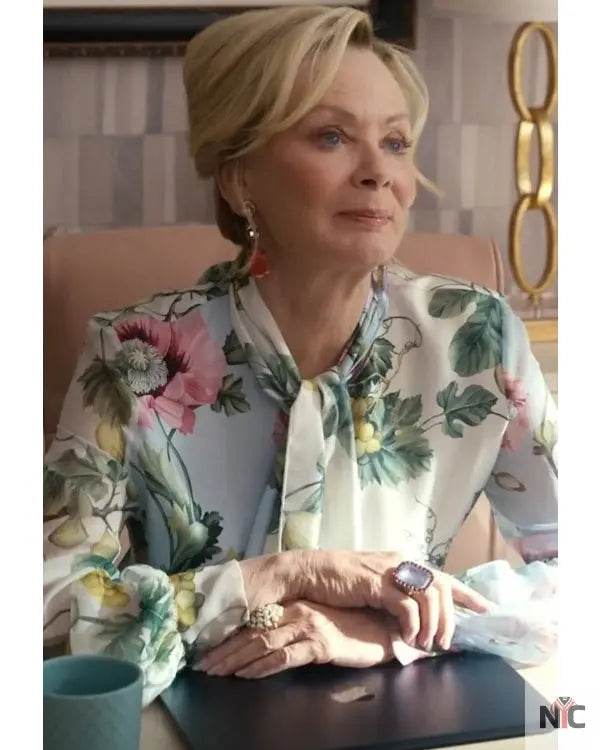 Hacks S04 Jean Smart Floral Shirt Clanton Jacket