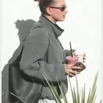 Hailey Bieber Fleece Sweatshirt