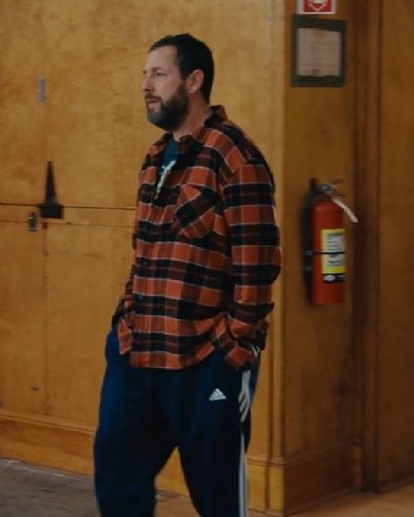 Happy Gilmore 2 Adam Sandler Orange Plaid Shirt Clanton Jacket