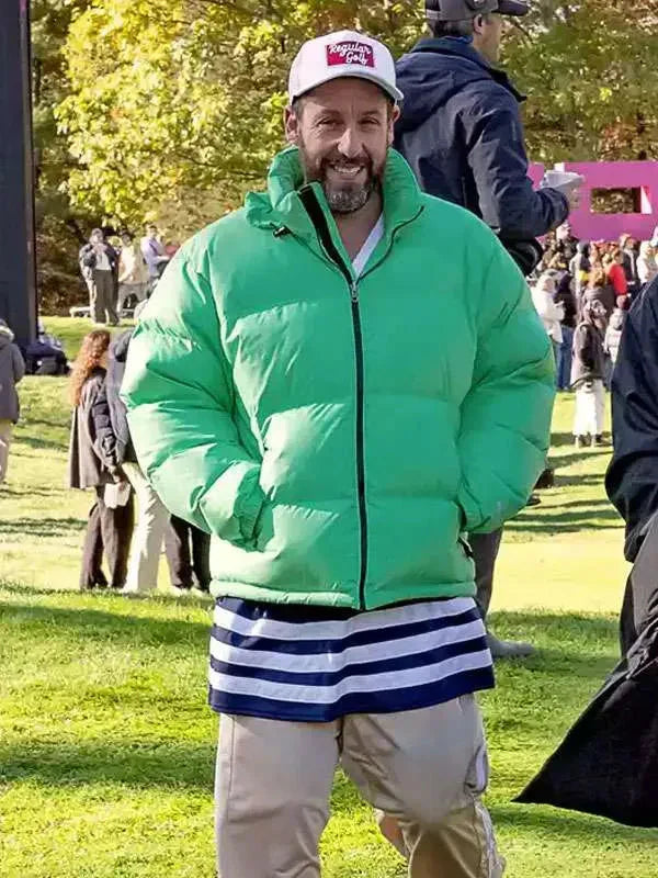 Happy Gilmore 2 Adam Sandler Green Puffer Jacket Clanton Jacket