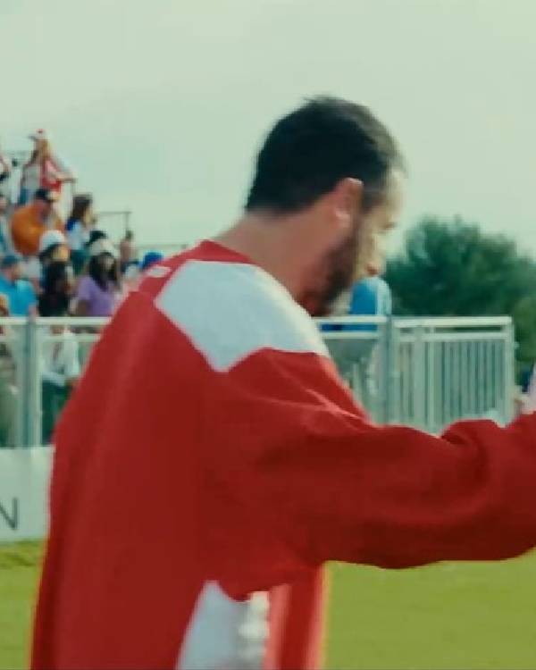 Happy Gilmore 2 Adam Sandler Red White Boston Jersey Clanton Jacket
