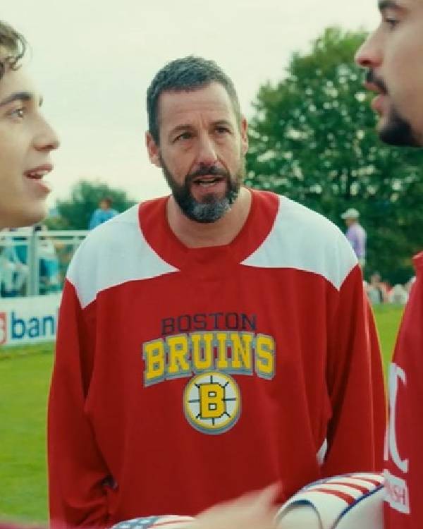 Happy Gilmore 2 Adam Sandler Red White Boston Jersey Clanton Jacket