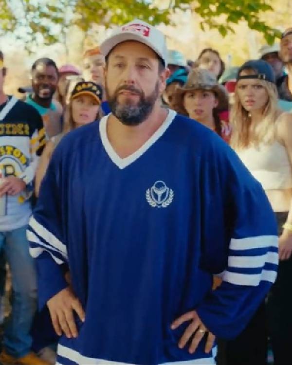 Happy Gilmore 2 Adam Sandler Blue Jersey Clanton Jacket