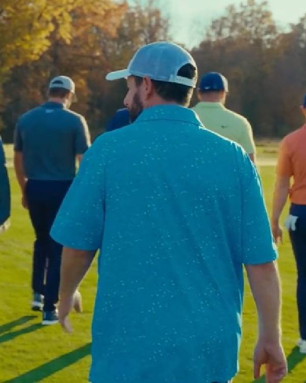 Happy Gilmore 2 Adam Sandler Blue Polo Shirt Clanton Jacket
