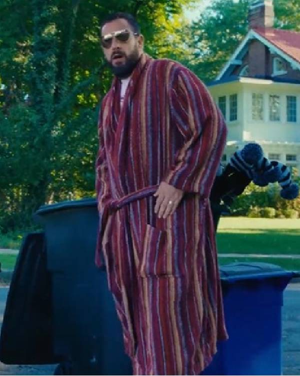 Happy Gilmore 2 Adam Sandler Striped Bathrobe Clanton Jacket
