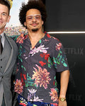 Happy Gilmore 2 Premiere Eric André NYC Floral Shirt Clanton Jacket