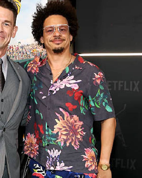 Happy Gilmore 2 Premiere Eric André NYC Floral Shirt Clanton Jacket
